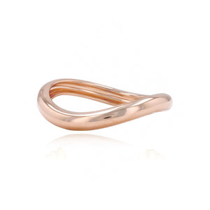 Wavy Dome Gold Ring