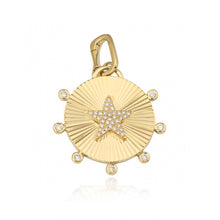 Load image into Gallery viewer, Fluted Spike Star Pave Charm
