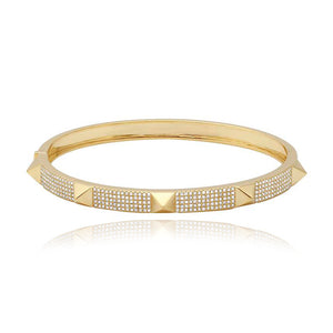 Pave with Spikes Bangle