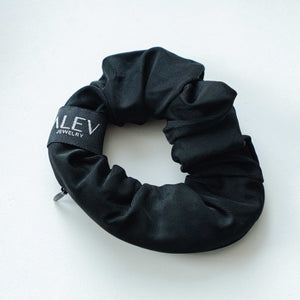 Black Secret Jewel Scrunchie