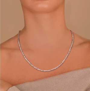 Lab Diamond Tennis Necklace 7CT