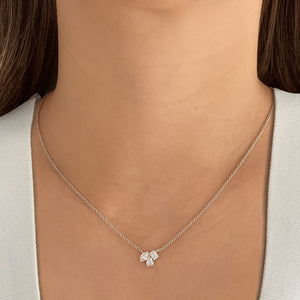 Small Multi Shape Three Diamond Necklace