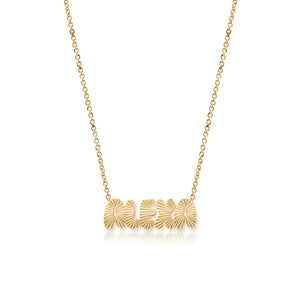 Fluted Cutout Name Necklace