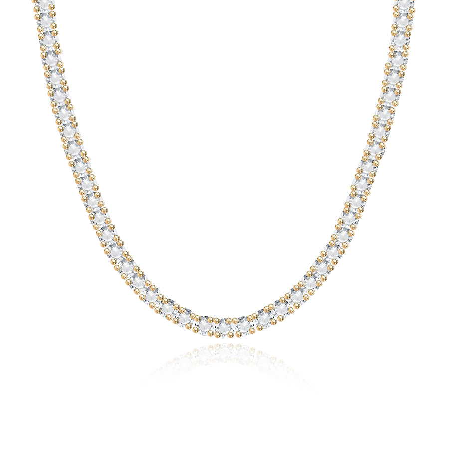 Lab Diamond Tennis Necklace 7CT