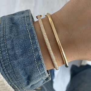 Dome Gold Bangle