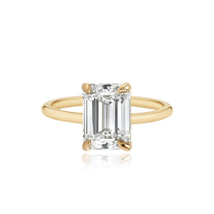 Gold Band Engagement Ring