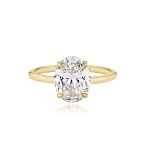 Gold Band Engagement Ring