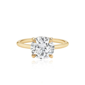 Gold Band Engagement Ring