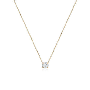 Medium Diamond Solitaire Necklace