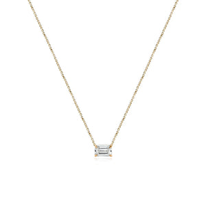 Medium Diamond Solitaire Necklace