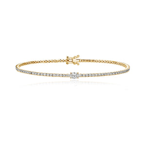 Solitaire Diamond Tennis Bracelet