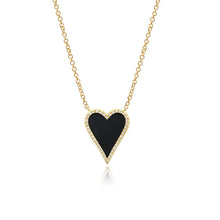 Load image into Gallery viewer, Stone Pave Modern Heart Necklace
