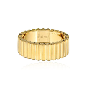 Striped Gold Ring