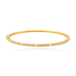 Pave with Spikes Bangle