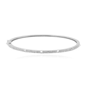 Pave with Spikes Bangle