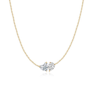 Two Lab Diamond Necklace 4CT