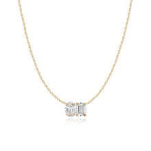 Load image into Gallery viewer, Two Lab Diamond Necklace 4CT
