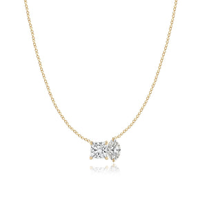 Two Lab Diamond Necklace 4CT