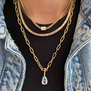 Rounded Paperclip Chain Necklace