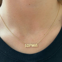 Load image into Gallery viewer, Fluted Cutout Name Necklace
