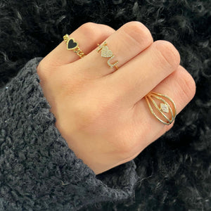 I Love U Pave Ring