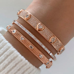 Thick Pave Multi Shape Bangle