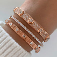 Load image into Gallery viewer, Baguette Diamond Bangle
