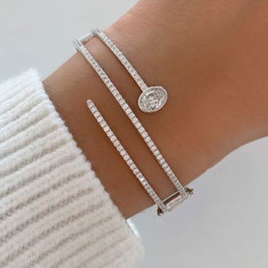 Wrap Pave Diamond Bangle