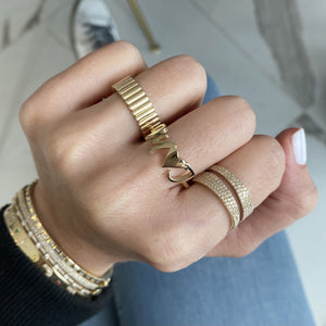 Thick Pave Cutout Ring