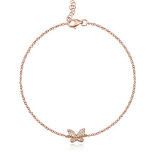 Load image into Gallery viewer, Small Pave Butterfly Bracelet
