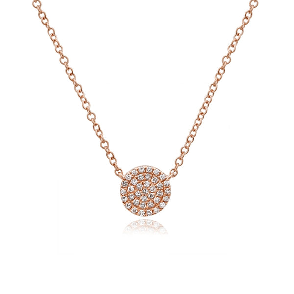 Diamond Disc Necklace