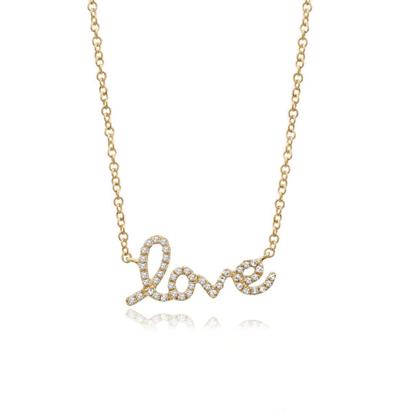 Script Love Necklace