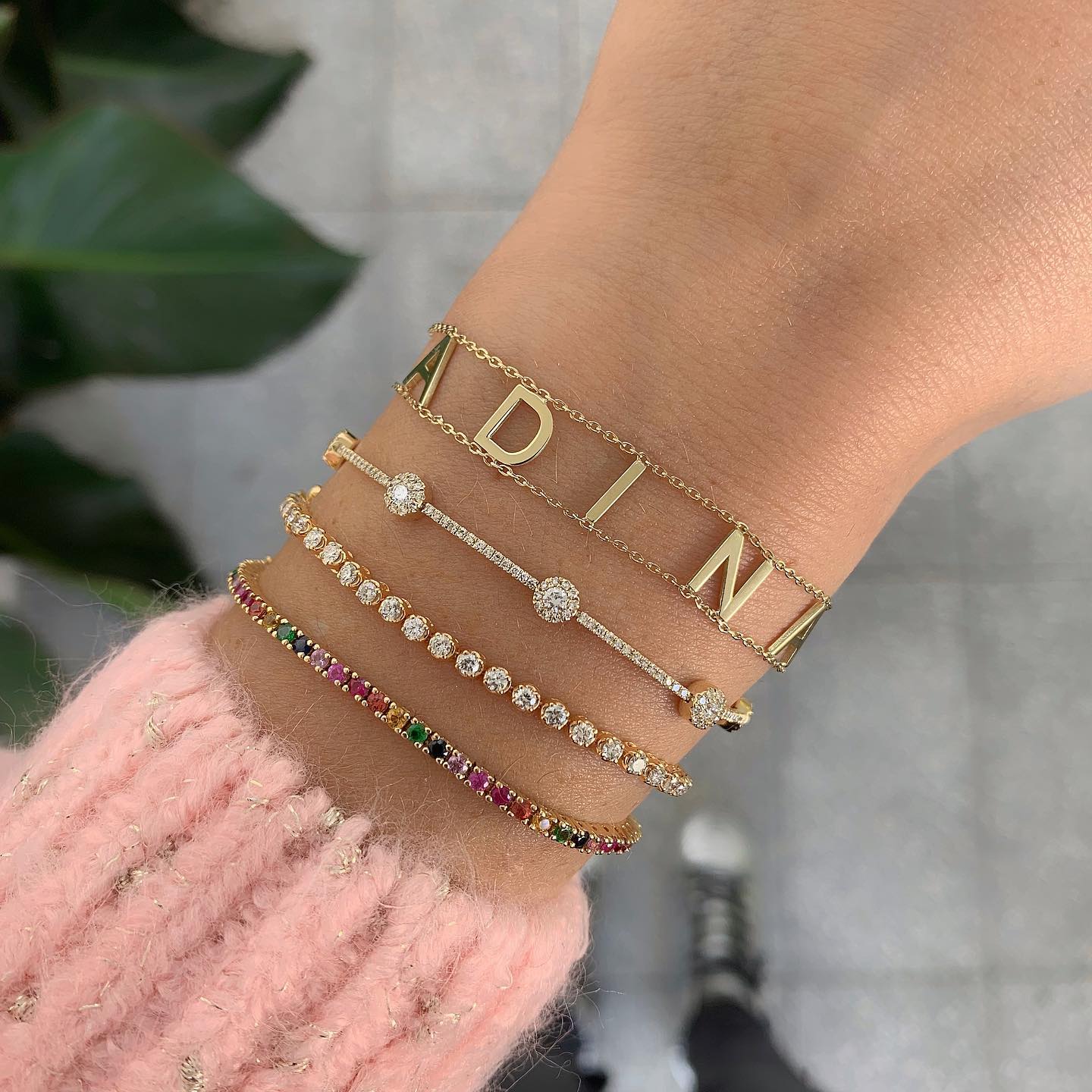 Custom Capital Letter Double Chain Link Bracelet With Personalized Initials  Duoying Egyptian Jewelry For DIY And Etsy J1301G From Aydqo, $33.93 |  DHgate.Com