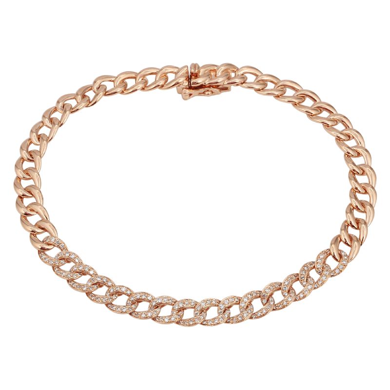 Diamond Cuban Chain Bracelet – Alev Jewelry