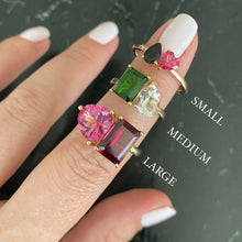 Load image into Gallery viewer, Medium Two-Gemstones Ring
