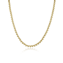 Load image into Gallery viewer, Golden Heart Tennis Necklace
