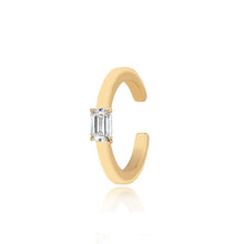 Load image into Gallery viewer, Mini Solitaire Gold Cuff
