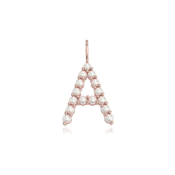 Small Pearl Initial Charm