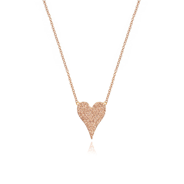 Diamond Modern Heart Necklace